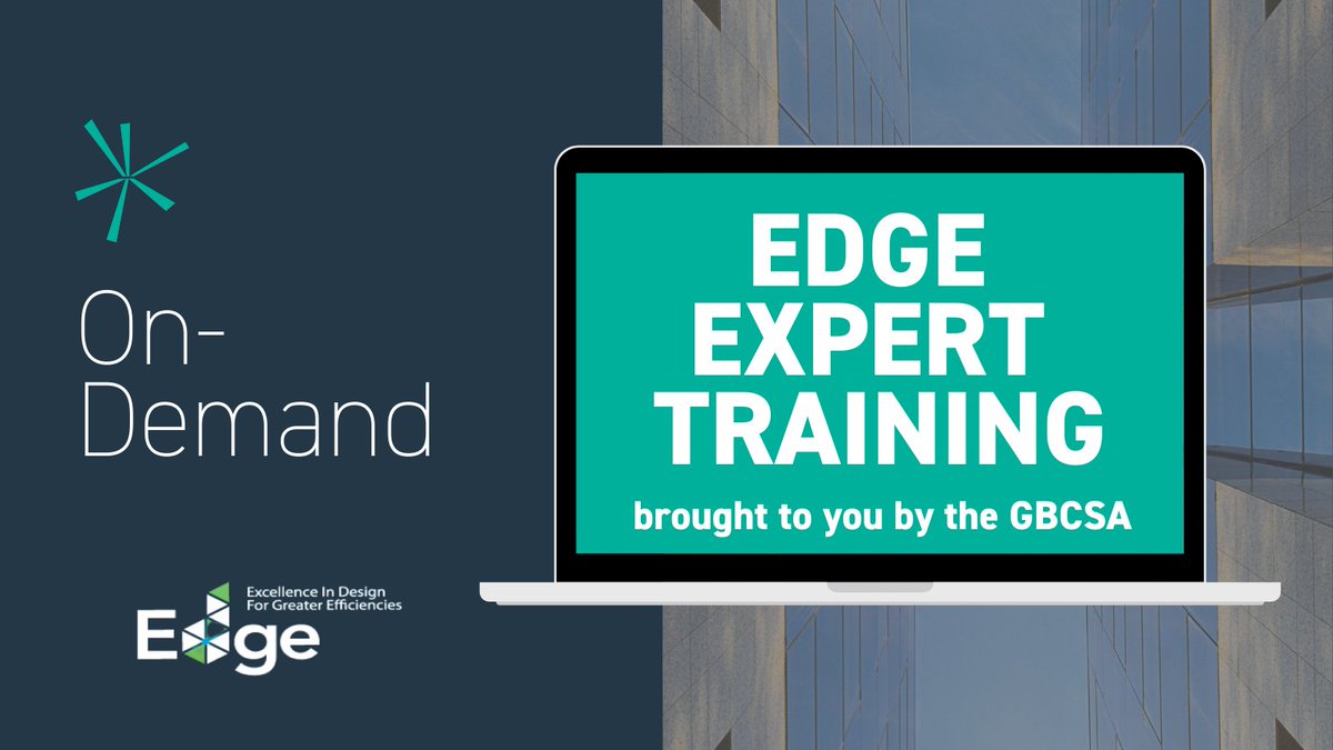 GBCSA's EDGE Expert Training is here! Get on track to become an EDGE Expert with our online and on-demand course or live workshop. Get more details and register here: On-demand - bit.ly/343JK9p / live workshop - bit.ly/37rKkjy <a href="/edgebuildings/">EDGE</a> #greenbuilding