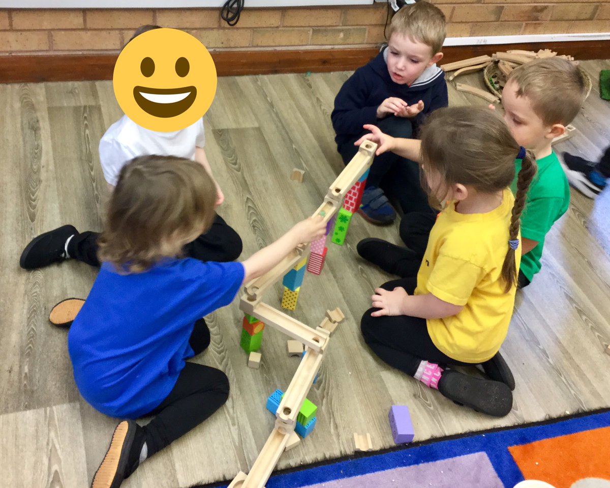 LSTMissFranklin's tweet photo. Children have enjoyed working as a team to find different ways of creating a marble run. #STPSeyfs https://t.co/XATbj0PX4F