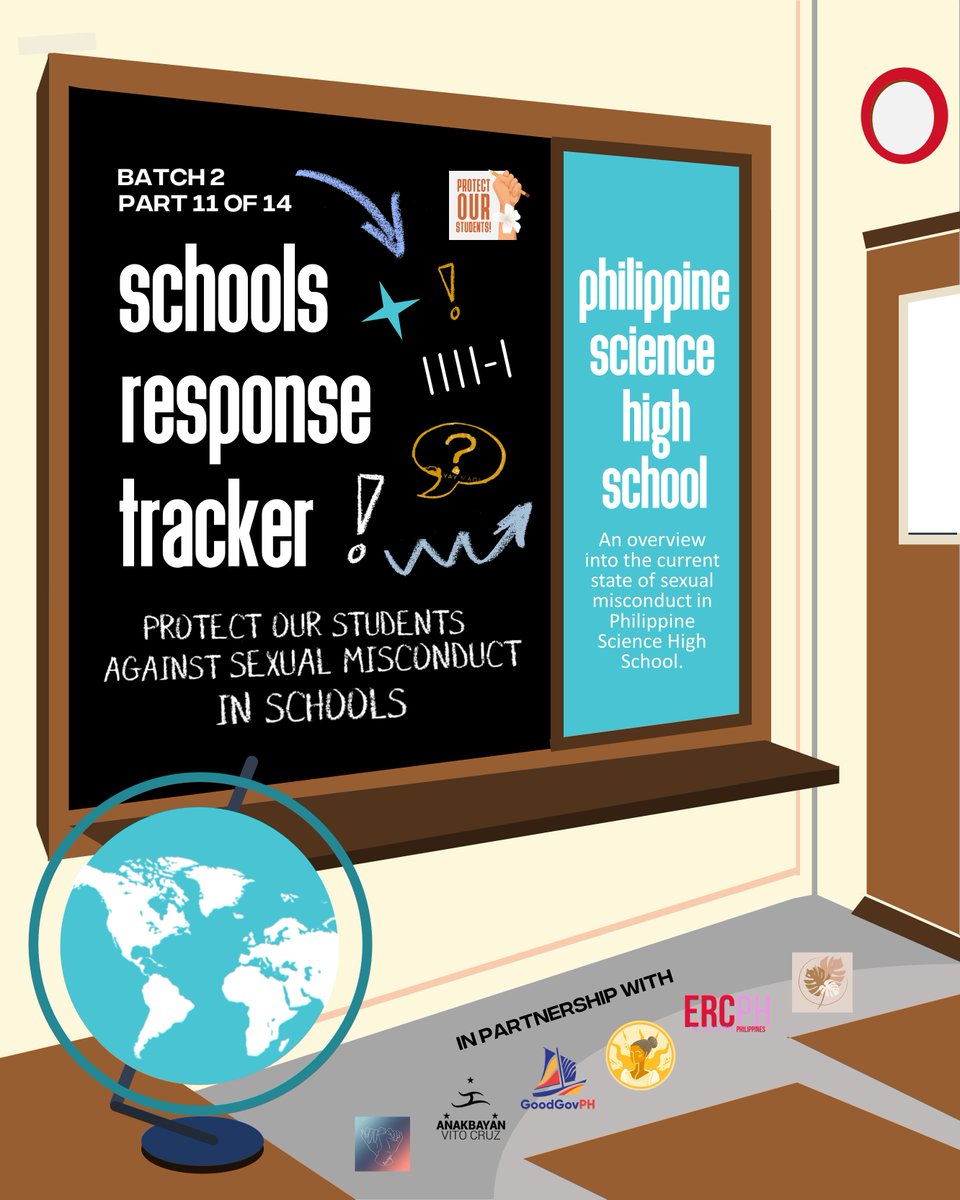 POS_PH's tweet photo. Schools Response Tracker (Part 11 of 14: PSCI)
#PisayDoBetter #POSPHTracker
One of the nation's largest issues has been the cases of sexual abuse in schools around the country. Here's the current state of the school's response to calls for action, with PSCI. https://t.co/tgSsjWIo74