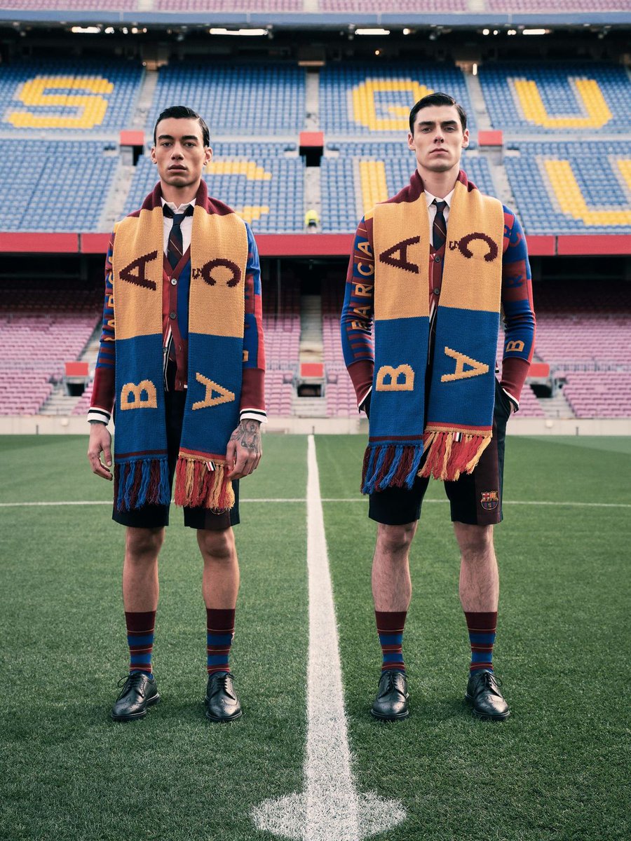 🙌 Ready to play! 

💙❤️ @ThomBrowneNY launches a new collection inspired by FC Barcelona. All proceeds will go to Barça Foundation programs that are specially adapted due to COVID-19. 

😍 Collection now available at thombrowne.com

🔗 barca.link/t65k50BYphu