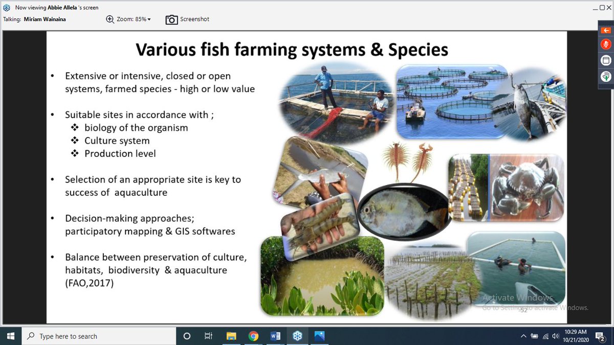 NWambiji's tweet photo. Lastly,@MiriamWainainaS and #HarrisonOnganda of @KmfriResearch highlighted the importance of #MSP mariculture. Proper data and information are key to success resp. Skills gap analysis #oceanexpert &amp; @IocUnesco Exciting news from @NMK on underwater cultural heritage @WiMSnetwork https://t.co/Ex1WQsCDbu