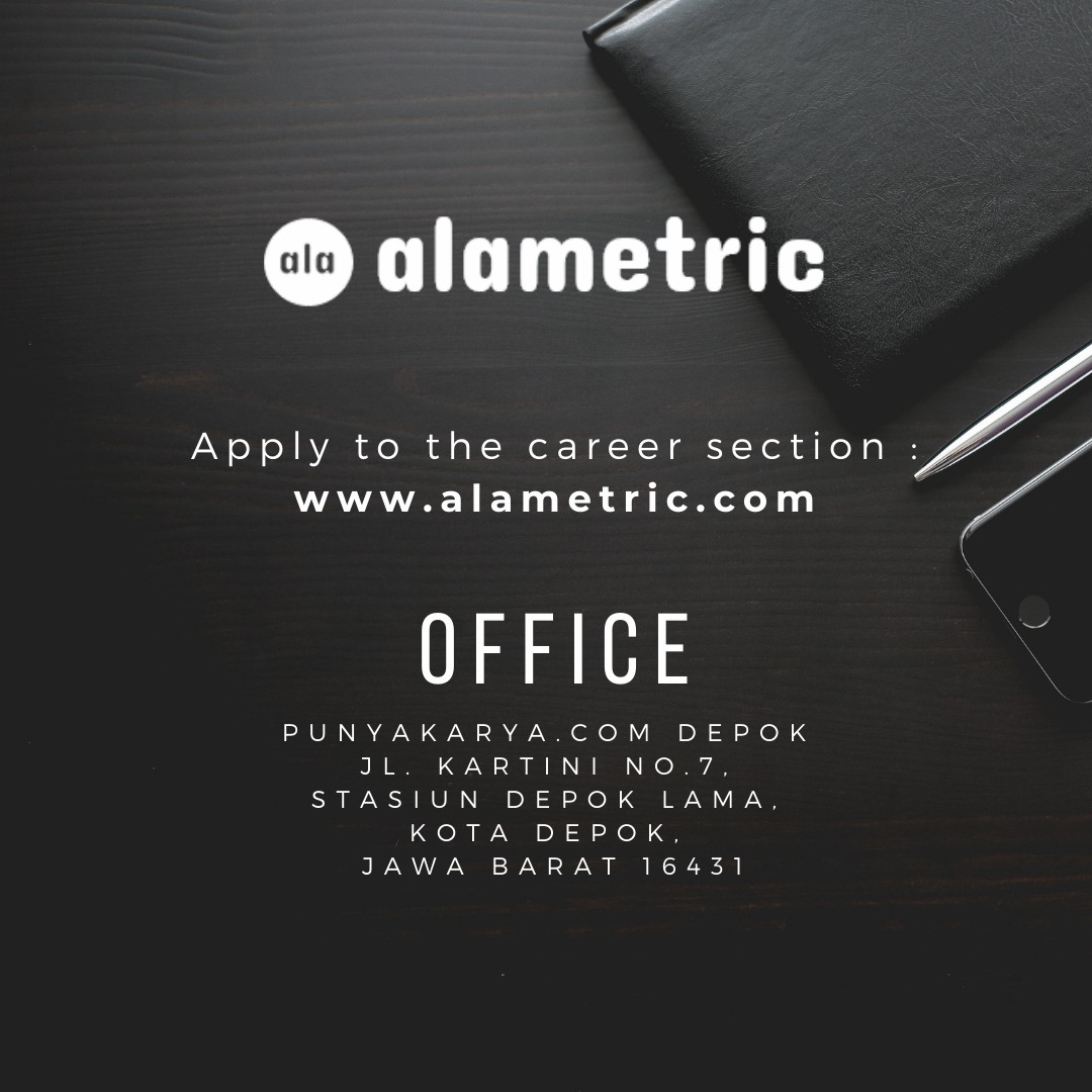Alametriccom's tweet photo. Hello... We are still hiring. If you care about helping businesses in Indonesia, this is for you.
#alametriccom #jobvacancy #sales #marketing #digitalmarketing #loker #lokerjakarta #lokerbogor #lowongankerja #magang #magangjakarta #magangbogor #internships #internshipprogram https://t.co/JV8OaZ9Ja4
