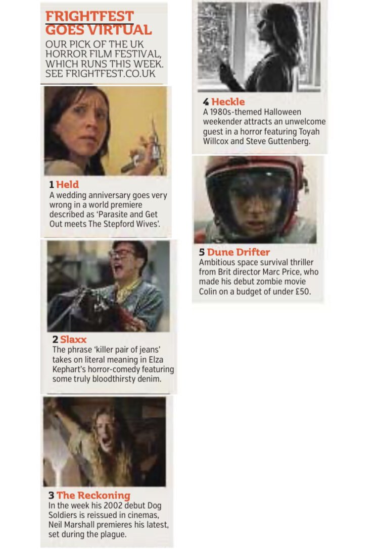 Marc_V_Price's tweet photo. Bloody eck! Dune Drifter is one of @MetroUK ’s top 5 picks for @FrightFest ! Screening this Saturday... Anyone can watch online. Tickets available here:
https://t.co/Je3G2XgguL
#dune #drifter #scifi #actionmovie #spacebattle #frightfest2020 #lasers #supportindiefilm https://t.co/q0scNGiFtv