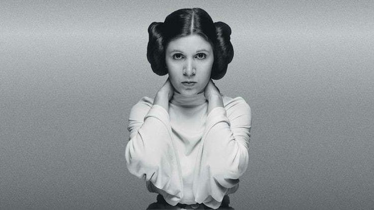 Happy birthday to carrie fisher, my childhood hero  