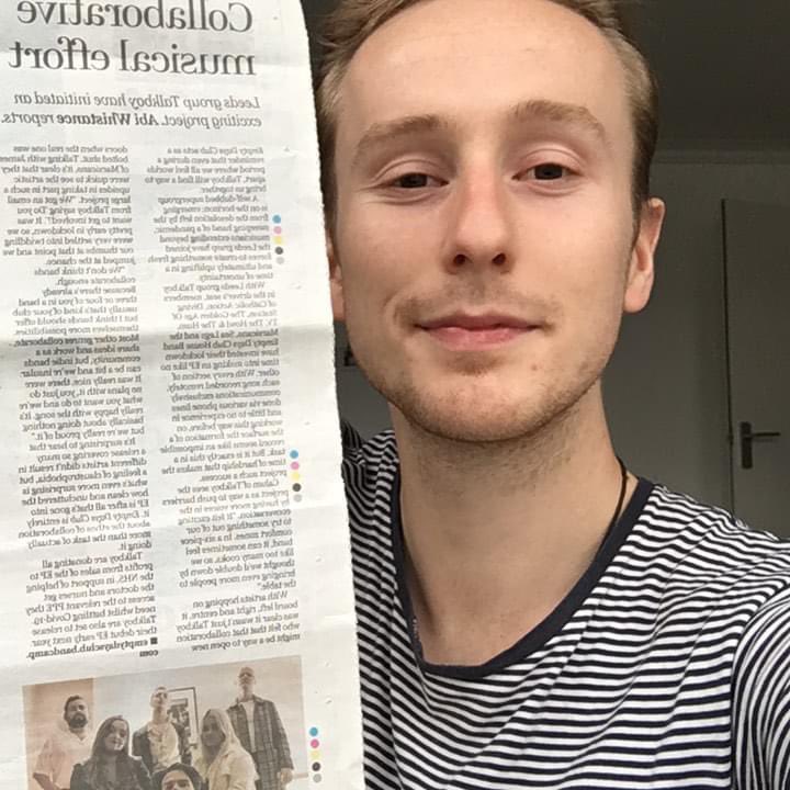 EmptyDaysClub's tweet photo. Welcome to the Club, @yorkshirepost 🏡 💙 

Thanks for putting us in the local paper 💙💙

Here’s Tim from Talkboy with the proof https://t.co/J0UMIPt54N