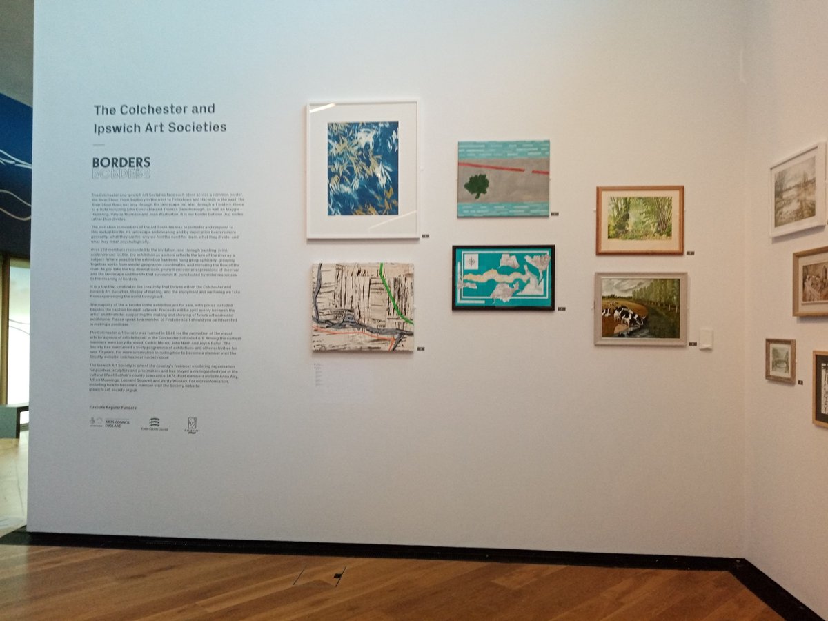 col_art_society's tweet photo. Image from Borders at @firstsite
A joint exhibition with @col_art_society and @ipsartsocuk
Extended until 1st November!
#ColchesterArtSociety #CreativeColchester #ipswichartsociety #firstsite #firstsitecolchester #firstsitegallery #Borders https://t.co/BSUI8csXIq