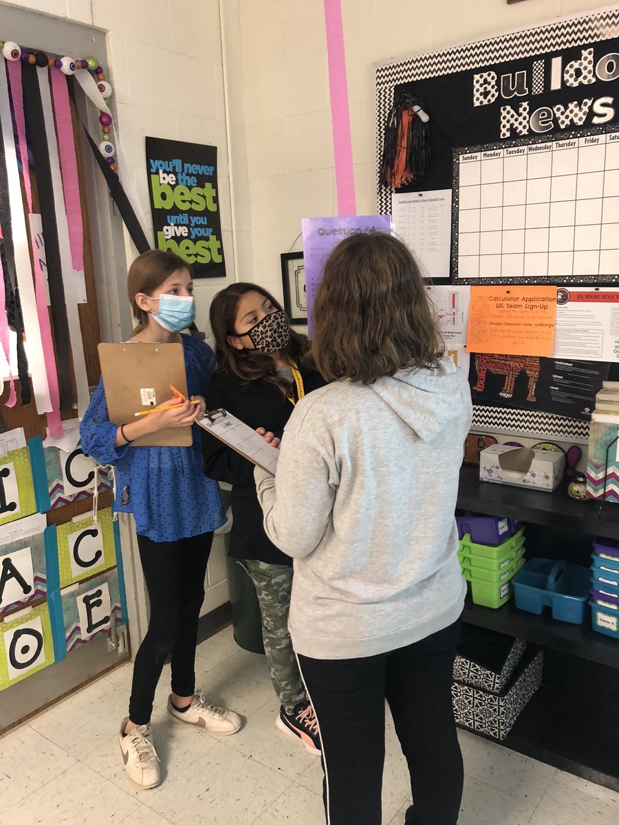 moseleybms's tweet photo. Period 6 solving math equations to find the mystery word and get out of the Escape Room! Spencer/Moseley having fun with math. #spookymath @Mrbaugh1 @MrHunterBMS @burkburnettisd #BMS2021 https://t.co/3pBbIDVz3T