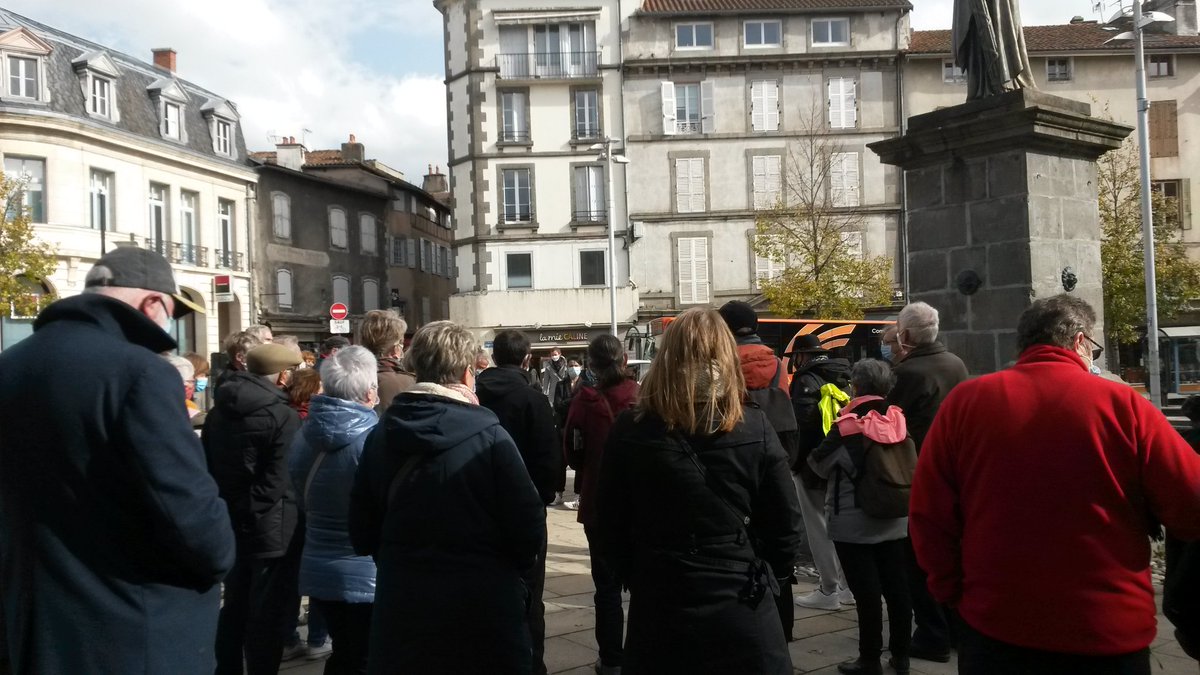 totemMege's tweet photo. Hommage à Samuel Paty à Aurillac... https://t.co/cI6eoOOvOs