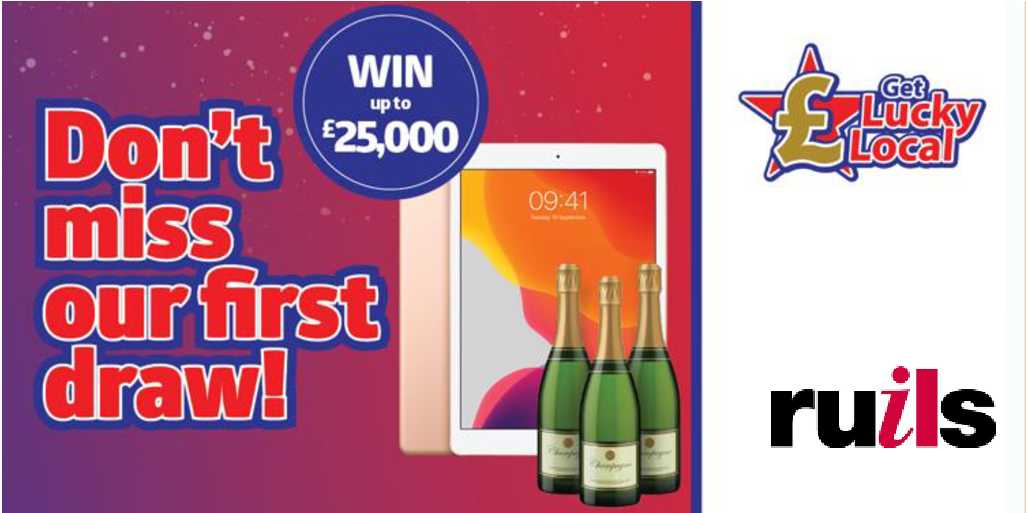 The first <a href="/GetLuckyLocal/">Get Lucky Local</a> community lottery draw is in 3 weeks &amp; @RUILS is excited to be a beneficiary charity. 
It's just £1 to play &amp; you can win up to £25k! 
Buy through this link &amp; 50p of your £1 will be donated directly to @RUILS. 
Good luck! 🍀
getluckylocal.co.uk/support/ruils