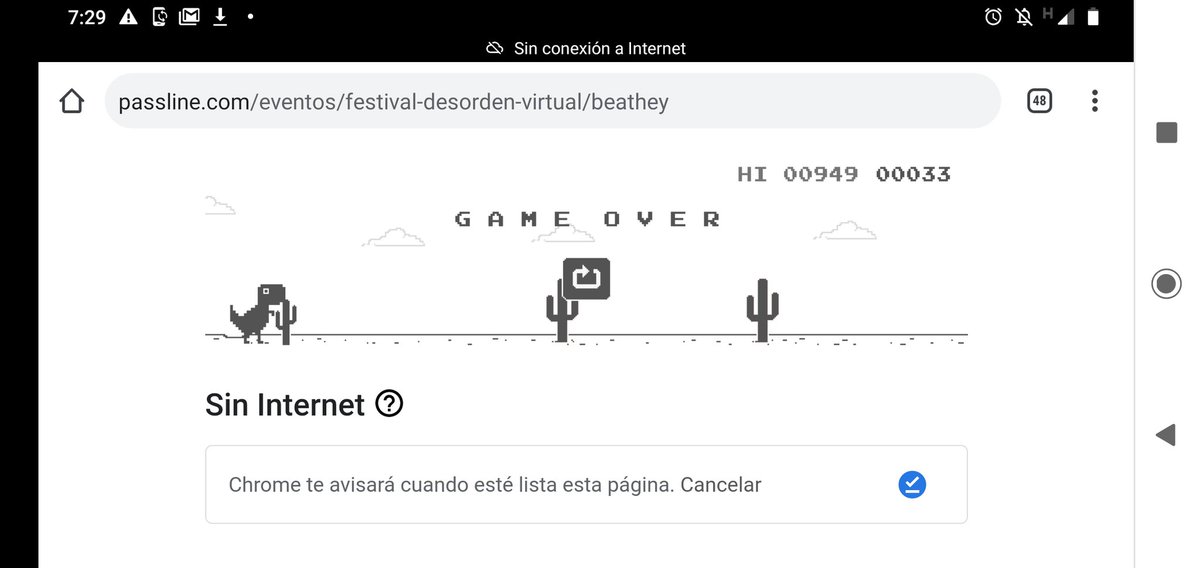 Que difícil es superar la barrera de los 1000 puntos en el juego del Dino