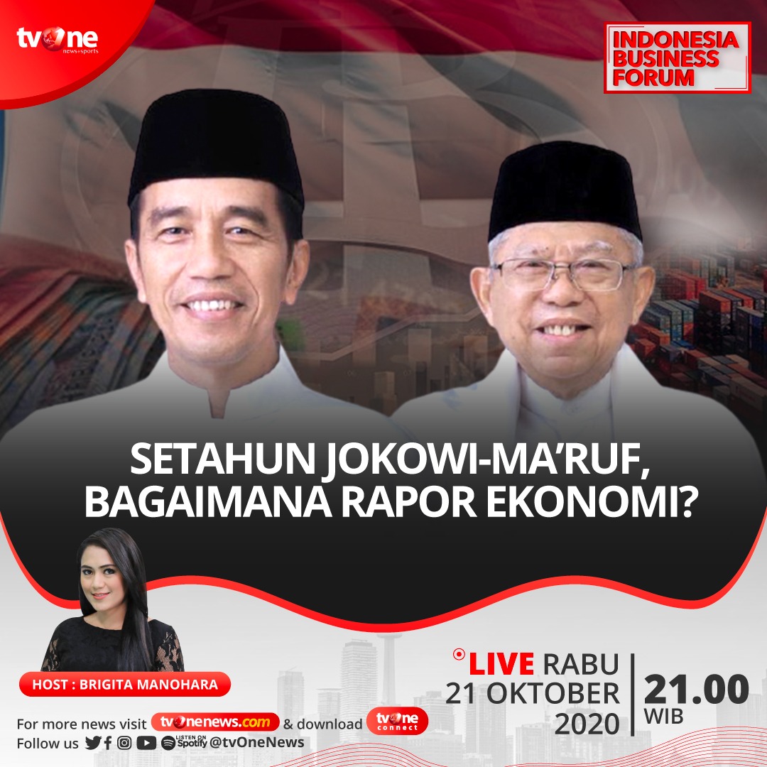 IBFtvOne's tweet image. Setahun pemerintahan Jokowi-Ma’ruf banyak menghadapi cobaan, diantaranya datangnya wabah covid 19.Ekonomi yang sudah terpuruk di akhir tahun 2019, makin anjlok dan menghadapi bayang bayang resesi.Mampukah pemerintahan ini menghadapi tantangan ke depan? @tvOneNews cc @karniilyas