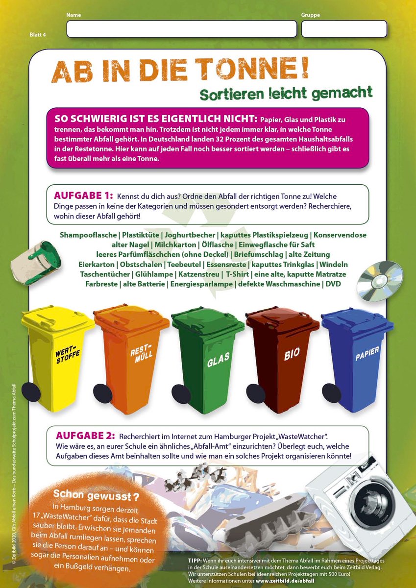 "Ab in die Tonne!", das sagt sich so leicht: Denn wo kommt welcher #Abfall rein? Hier eine Übersicht zum "Sortieren leicht gemacht" #gibabfalleinenkorb #gaek #littering