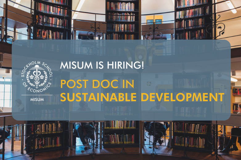 hoss_sse's tweet photo. ✒️ Work with us at Misum! Are you our new Human Capital and Sustainable Development Post Doc? The 2 yr position is targeted at #SustDev economists working in (not limited to) #development, #environmental &amp; #health spheres. Apply by Jan 15. #econtwitter
https://t.co/iaJQFTgiDv https://t.co/zvOrTBkHzT