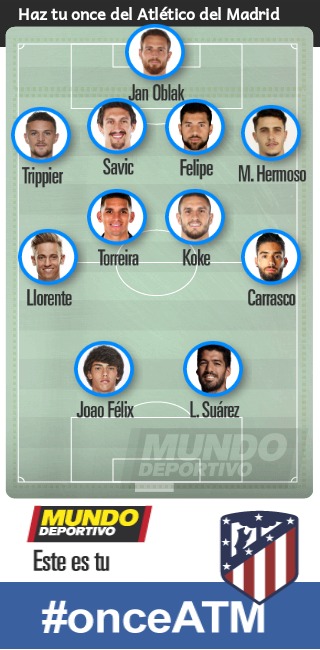 JaviGomara's tweet photo. ¿Qué equipo pondrías esta noche en Munich?
Yo apostaría por este #onceATM
Haz el tuyo https://t.co/DdC8AsIPa7 https://t.co/6jI9ebULUP