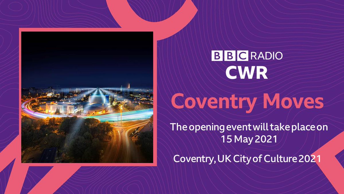 BBCCWR's tweet photo. Coventry's year as UK City of Culture will start with Coventry Moves, a large scale event which will involve a cast of 10,000 people on Saturday 15 May 2021. @Coventry2021

More details, listen live https://t.co/MJ9VW8duVL https://t.co/a5HTODBrYh
