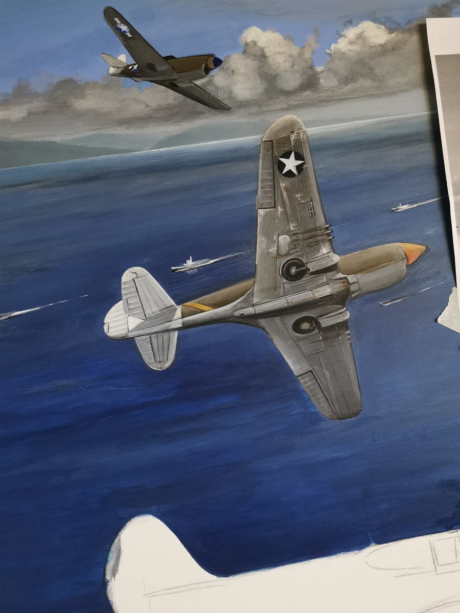 lraviationart's tweet photo. Work in progress. Slowly getting there now. The aircraft banking away will be finished this week #art #ArtOfTheDay #avgeek #aviation #Aircraft #myart #workinprogress https://t.co/Gv6JRbiYgF