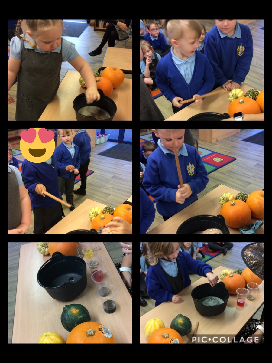 leighstthomas1's tweet photo. Witches brew and magic potions promoted lots of language and exciting vocabulary. The children have got fantastic imaginations and it’s amazing what some hair gel, some seeds and a pack of food colouring can inspire 😜 #stpswriting #stpseyfs https://t.co/VTi3jAAgbj