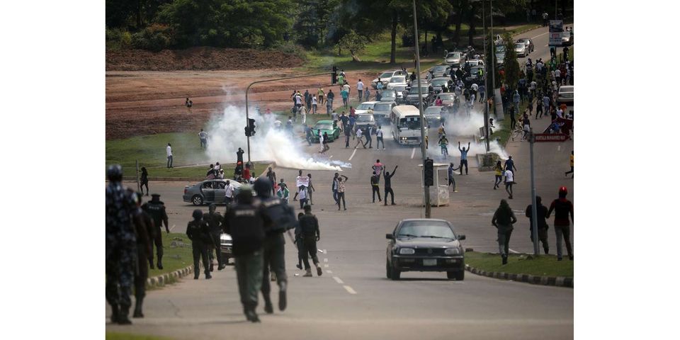 Nigeria's police chief has ordered for nationwide deployment of anti-riot officers as protests triggered by police brutality spiraled out of control.
The #NigeriaProtests #PoliceBrutality #Riots https://t.co/StEvXN0AUy https://t.co/WPMiNYlxdR
