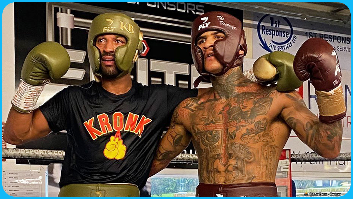ringmagazine's tweet photo. Kell Brook and Conor Benn sparring today in preparation for their respective fights against Terence Crawford and Sebastian Formella next month… https://t.co/VI5NO7jprp