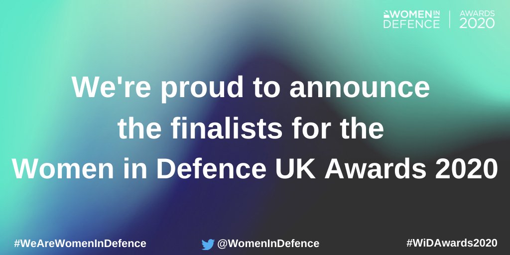 womenindefence's tweet photo. The finalists for the #WiDAwards2020 is finally here – take a look at our website for more information. 

Congratulations to all and we hope to see you on 24th March 2021 to celebrate!

https://t.co/0mfcb5aIYd

#WeAreWomenInDefence https://t.co/ylI9J12phH