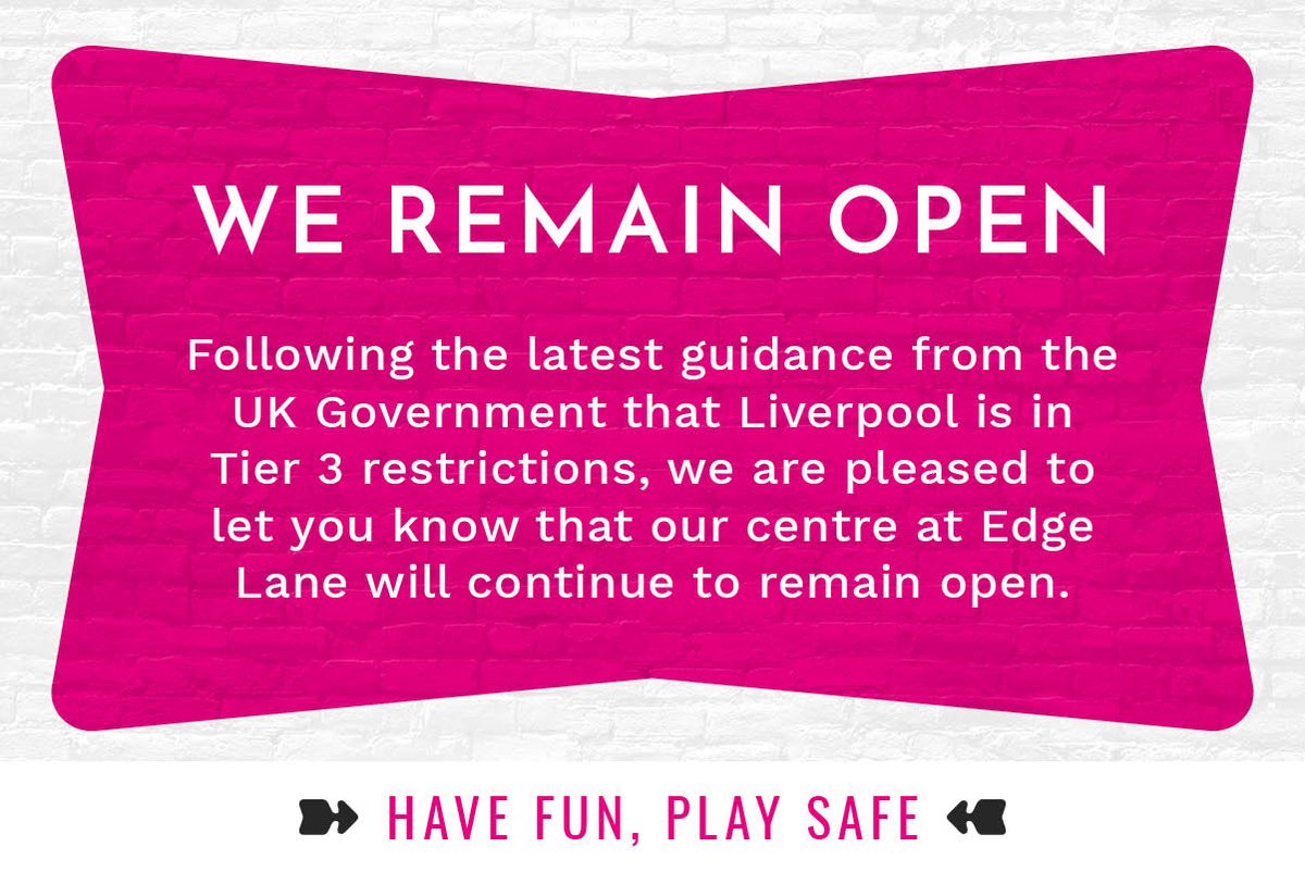 HollywoodBowlUK's tweet photo. We are pleased to let you know that our Liverpool centre will continue to remain open until 10pm every day (please check online for opening times). Bookings can be made for groups of up to 6 people from the same household or support bubble.* #HaveFunPlaySafe https://t.co/2eTphTCBYp