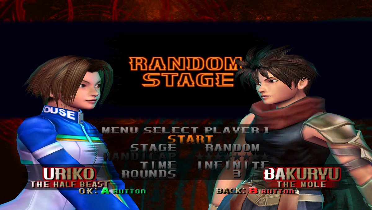 Keniko in the Versus screen and character select screen intensify

Didn't include Bloody Roar 4's, it's so bland and the character designs were reused from Primal Fury/Extreme.

#KenjiŌgami #UrikoNonomura #BakuryuTheMole #UrikoTheHalfBeast