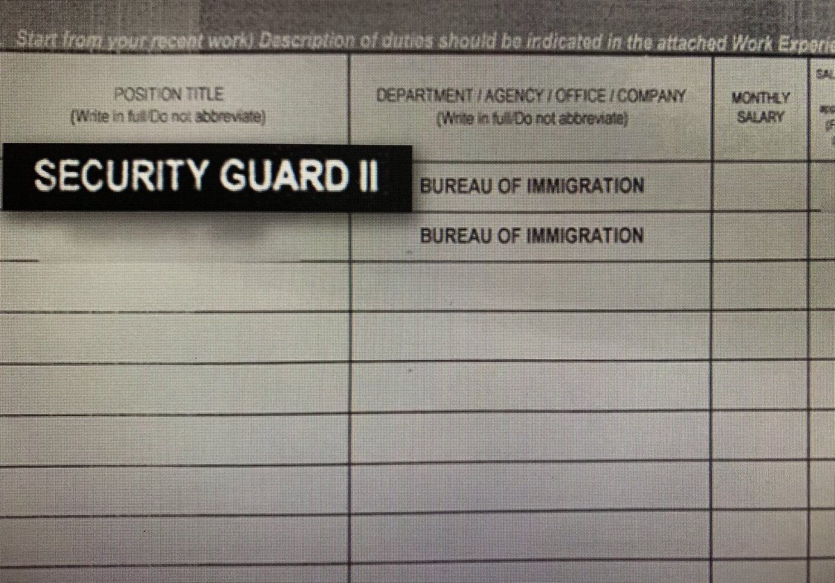 Lifestyle checks conducted by the NBI Special Action Unit showed one security guard who has a net worth of 10.2M. He is designated as a chief of staff for an immigration official. | via  @Nikobaua