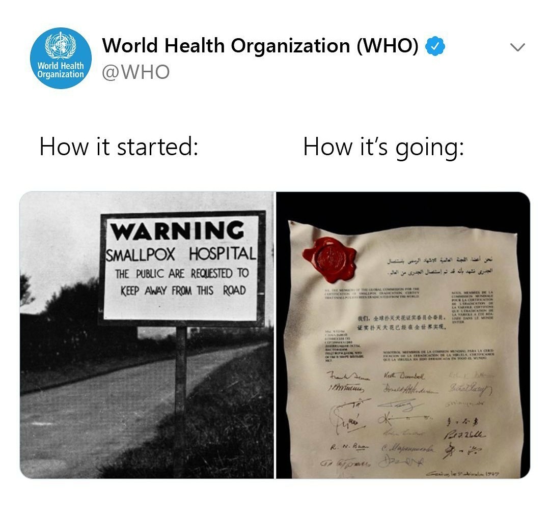 drfigenakturk's tweet photo. Gördüğüm en iyi
Nasıl başladı Nasıl gidiyor
#smallpoxeradication
#vaccine https://t.co/6O96og1n1c
