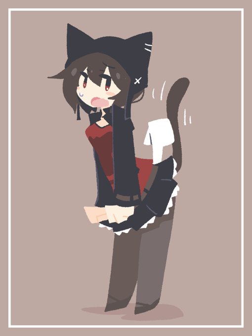 (お題箱)しっぽを立てる立羽ちゃん 