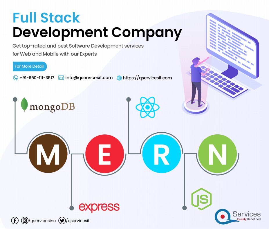 qservicesit's tweet image. Get MERN stack developers are highly technical expertise to build supremely functional and featured web applications. qservicesit.com
#MERNstackDevelopers #MERNstackDevelopmentServices #MERNstackDevelopment #QServicesInc