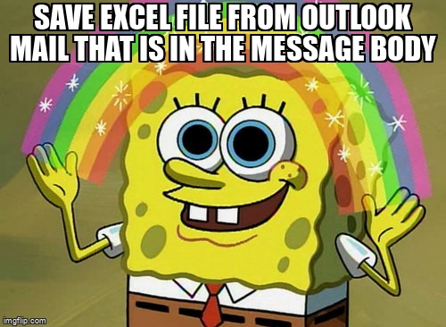 overflow_meme's tweet image. Save excel file from outlook mail that is in the message body stackoverflow.com/questions/6445… #outlook #python #win32com