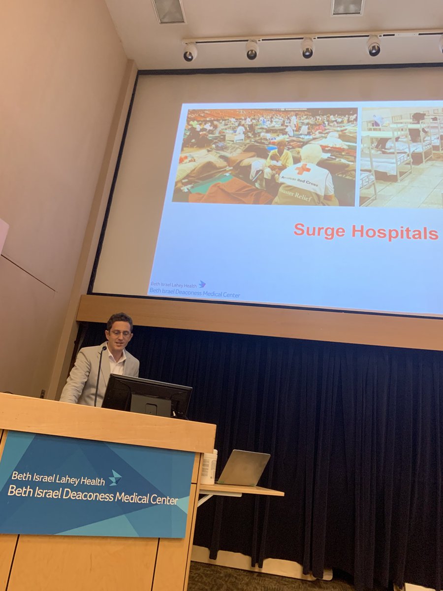 MatthiasEikerm1's tweet photo. Drs. Leibowitz and Levy gave a great grand rounds lecture on Boston Hope, a 500-bed field medical facility, within the Boston Convention and Exhibition Center: impressive administrative, QI, and community outreach work. ⁦@BIDMCAnesthesia⁩ #COVID19 https://t.co/XwR9fORgtd