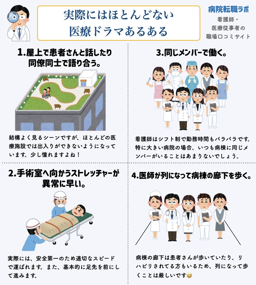医療の職場口コミサイトmedico 公式 En Twitter 医療ドラマって毎シーズンかかさず入ってて人気ですよね その一方で 医療ドラマでよく見るシーンだけど実際は無いよな っていうところありませんか 今回は医療ドラマと現場の違いを記事にしてみました 医療の職場口コミサイトmedico 公式 En Twitter 医療ドラマって毎シーズンかかさず入ってて人気ですよね その一方で 医療ドラマでよく見るシーンだけど実際は無いよな っていうところありませんか 今回は医療ドラマと現場の違いを記事にしてみました