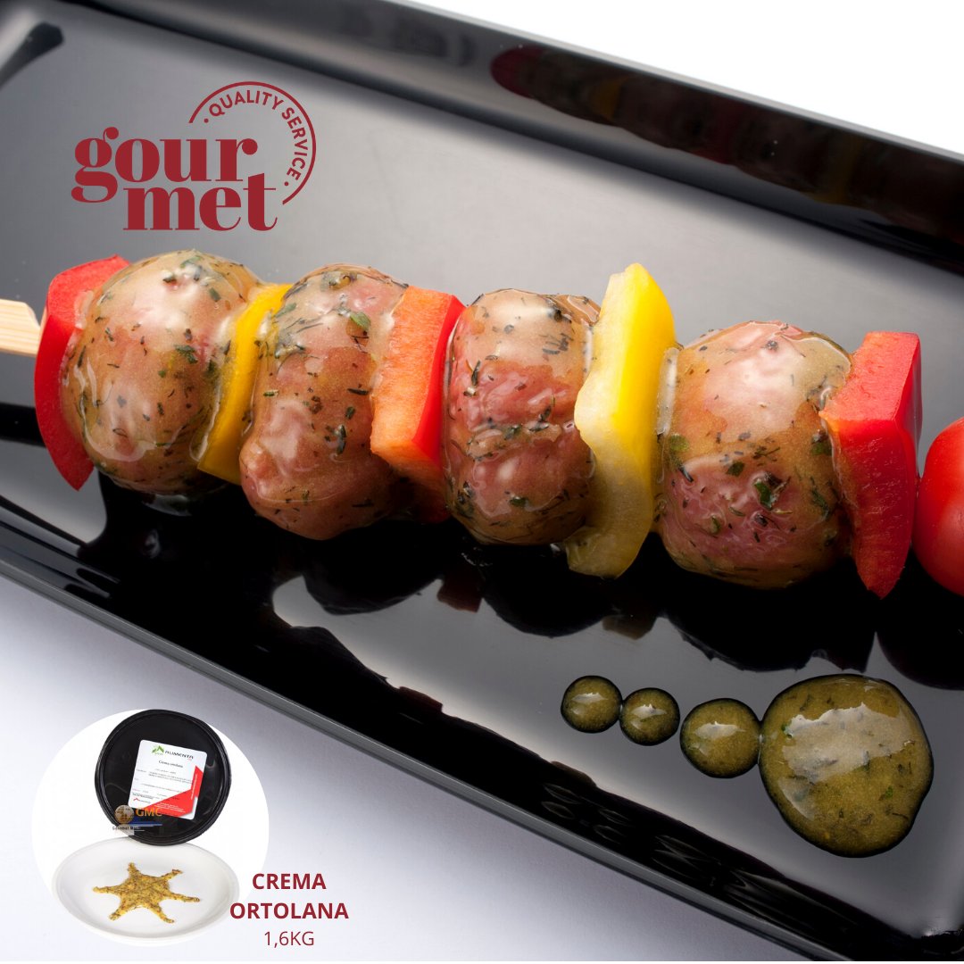 GourmetGMC's tweet photo. CREMA ORTOLANA
A base de girasol y aceite de oliva, de color amarillo ocre, con un sabor delicado con pequeños trozos de verduras deshidratadas. Su transparencia realza el color de la carne, dándole brillo.  
VER PRODUCTO> https://t.co/8nTPKPFyh5

 #IbericadeProductosGourmet https://t.co/ujZU7N2enO