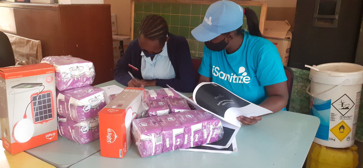iSanitize1's tweet photo. @OpenZocs in partnership with @iSanitize1 empowered 1 girl from Northmead Basic School and 7 girls from Roma Girls Secondary School with 80 sanitary pads and 8 solar lamps.
#iFlows #iAdvocate
#Empowernment #Awareness 
#ZambiaOpenCommunitySchools
#iSanitize https://t.co/gytbvVkg34