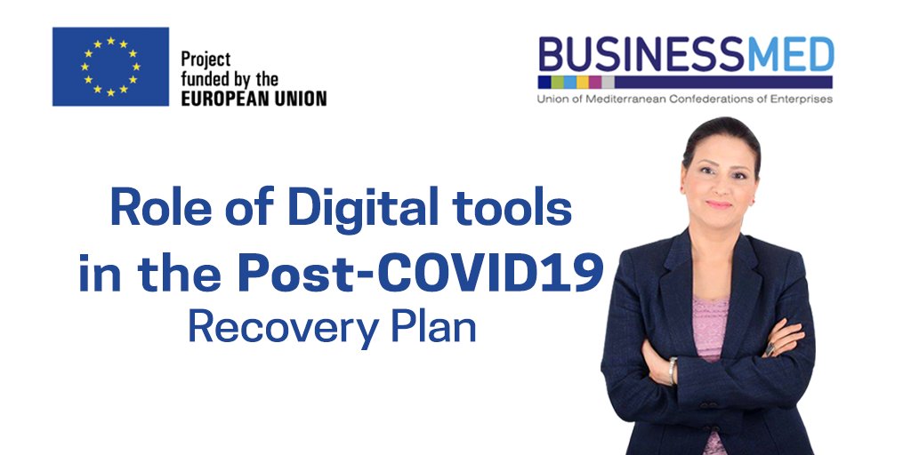 Post-COVID19  Recovery Plan: #DigitalSkills, #DigitalTransformation and much more in tomorrow’s session. 
Be there!
🗓 October 22, 2020 
ℹ Registration:  urlz.fr/e3gT 
By <a href="/BUSINESSMED_Med/">BUSINESSMED</a> 

#InesNasri #EBSOMED #BUSINESSMED