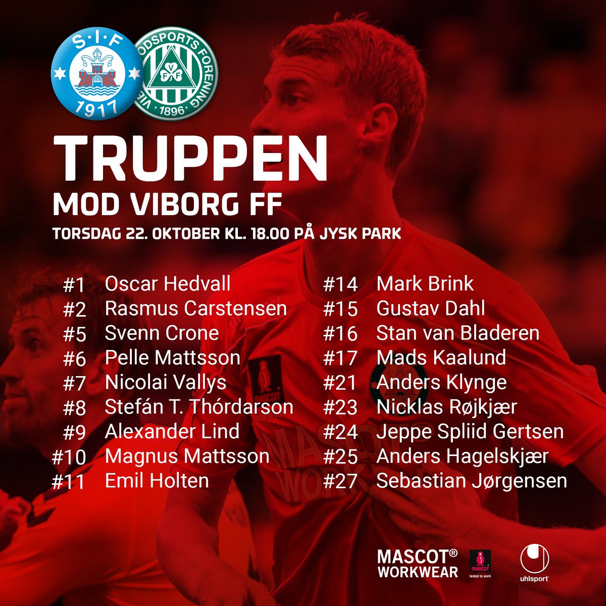 Der er tre nye ansigter hos @SilkeborgIF, der torsdag på JYSK park møder @viborgff i sæsonens første topopgør. Ind i forhold til 5-1 sejren i Hvidovre i fredags er trådt Stefán Teitur Thórdarson, Nicolai Vallys og Gustav Dahl. #sifvff #1div #topkamp https://t.co/3Wej73EaO8