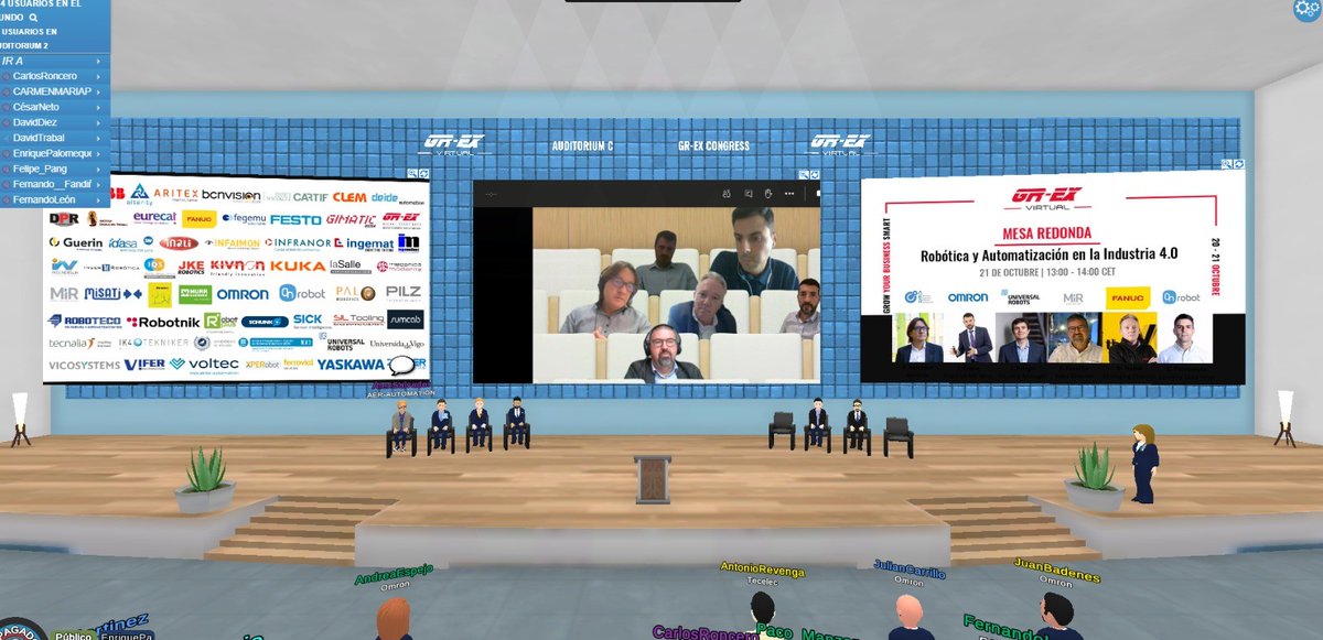 grexwcongress's tweet photo. 📆Ahora en GR-EX Congress:
𝗔𝘂𝘁𝗼𝗺𝗮𝘁𝗶𝘇𝗮𝗰𝗶𝗼́𝗻 𝗰𝗼𝗻 𝗥𝗼𝗯𝗼𝘁𝘀 𝗲𝗻 𝗹𝗮 𝗜𝗻𝗱𝘂𝘀𝘁𝗿𝗶𝗮 𝟰.𝟬 #GREX20 #GREXVirtual

@AerAutomation @OMRON_Official @UR_Iberia @MobileIndRobots @OnRobot_ https://t.co/safHj4AQr8