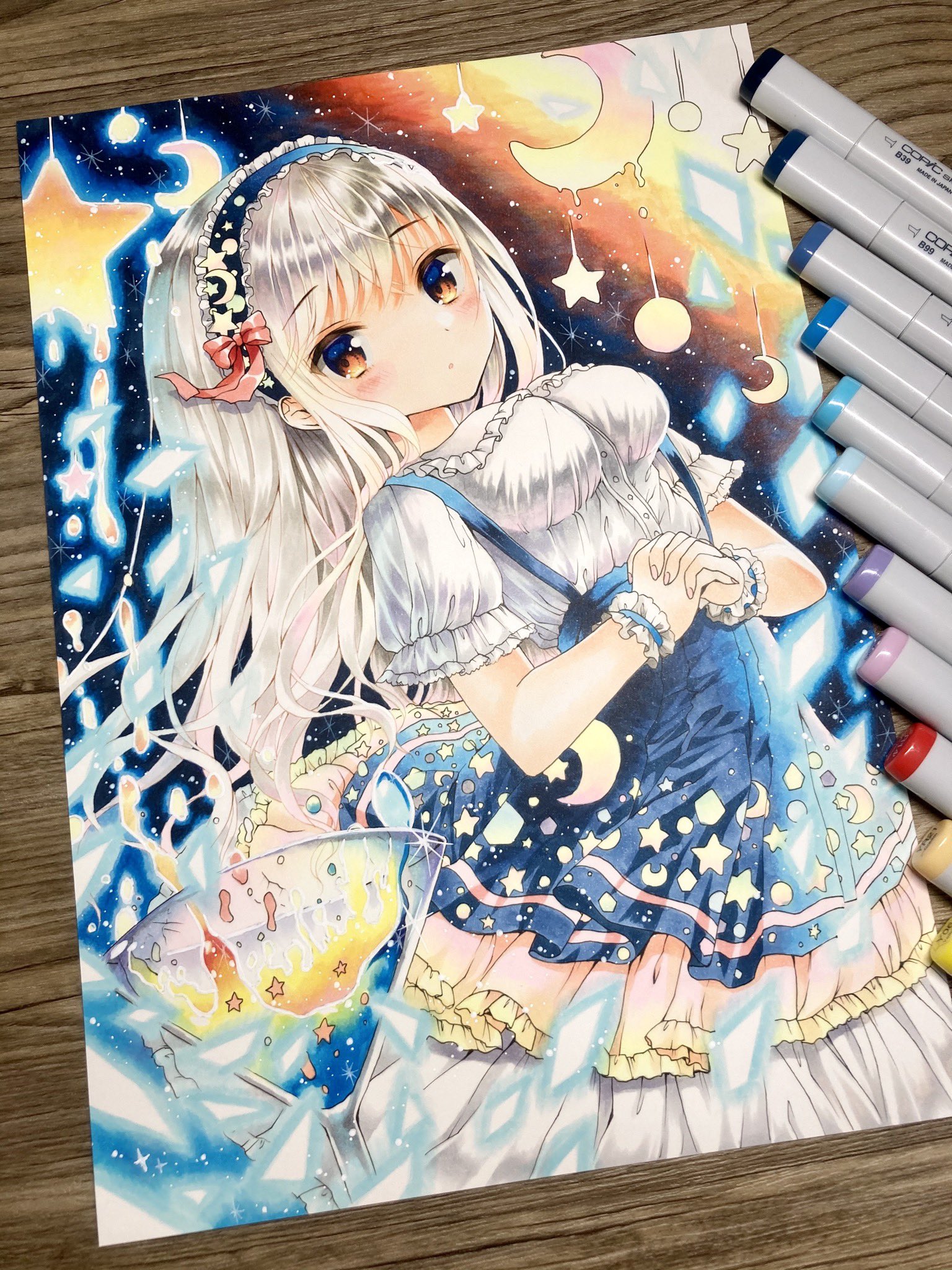 神秘なる宇宙（そら）へ】 ………………………………………✧*゜ B5サイズ原画