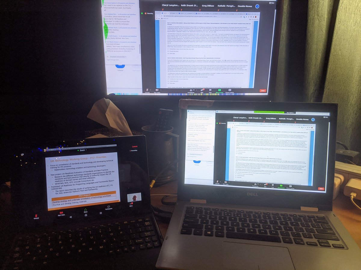clo3's tweet photo. More overnight screen time as I again need to be in multiple meetings at the same time attending #ICANN69 #ALAC69 #GNSO https://t.co/fHCyvxnDxB