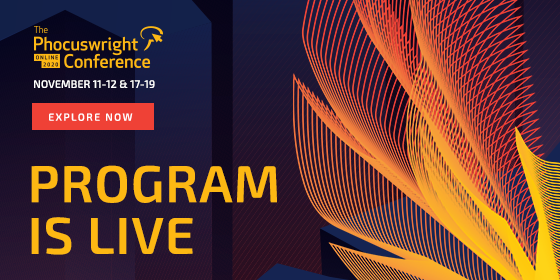 The program is live!
For The #Phocuswright Conference Online 2020, our analysts have curated a program that confronts the challenges that the industry faces, exposes mid-pandemic implications and uncovers tremendous opportunities on the road to recovery. https://t.co/gzoakg8G5e https://t.co/YdNwYjVowx