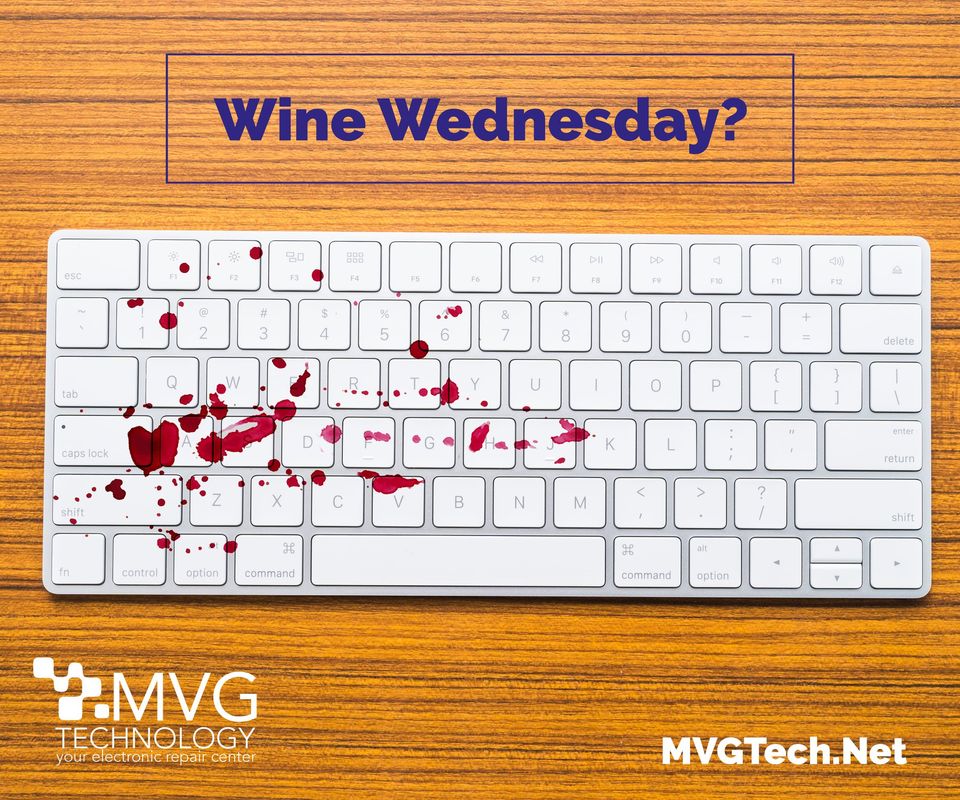 MVGTechnology's tweet image. After a spill:
⌨️Switch the keyboard off.
⌨️Remove excess liquid from the laptop.
⌨️Turn the keyboard over.
⌨️Use compressed air to dry it.
⌨️Leave the keyboard in a sunny place to completely dry out.
We're here to help!

Enjoy this #WineWednesday with #MVGTechnology
