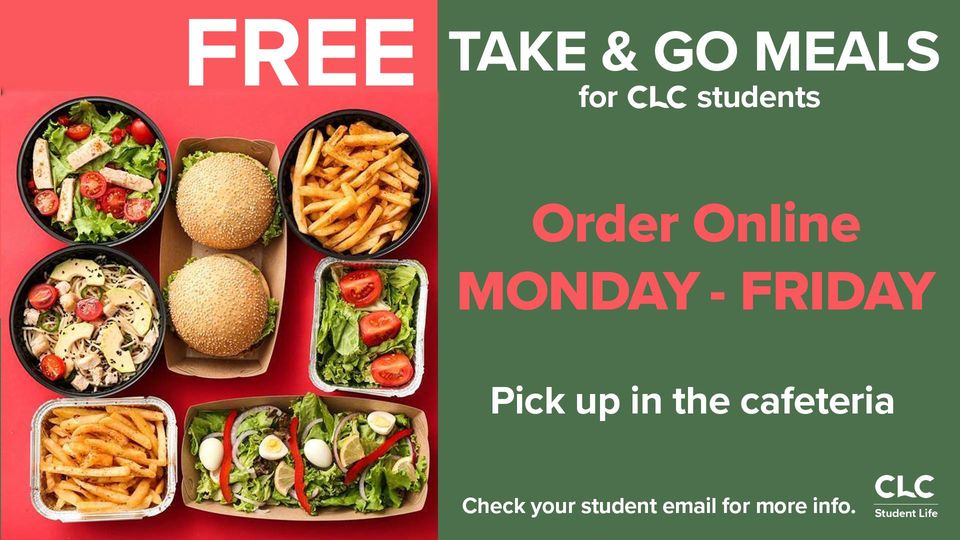 clcmnedu's tweet photo. The remainder of this week's free student meals were just sent to your student email!
Staples Campus Students: Free meals are now available in the Staples campus cafeteria! Stop by the cafeteria for more details.
#CLCcares #CLCstrong https://t.co/gOaTKxVFva