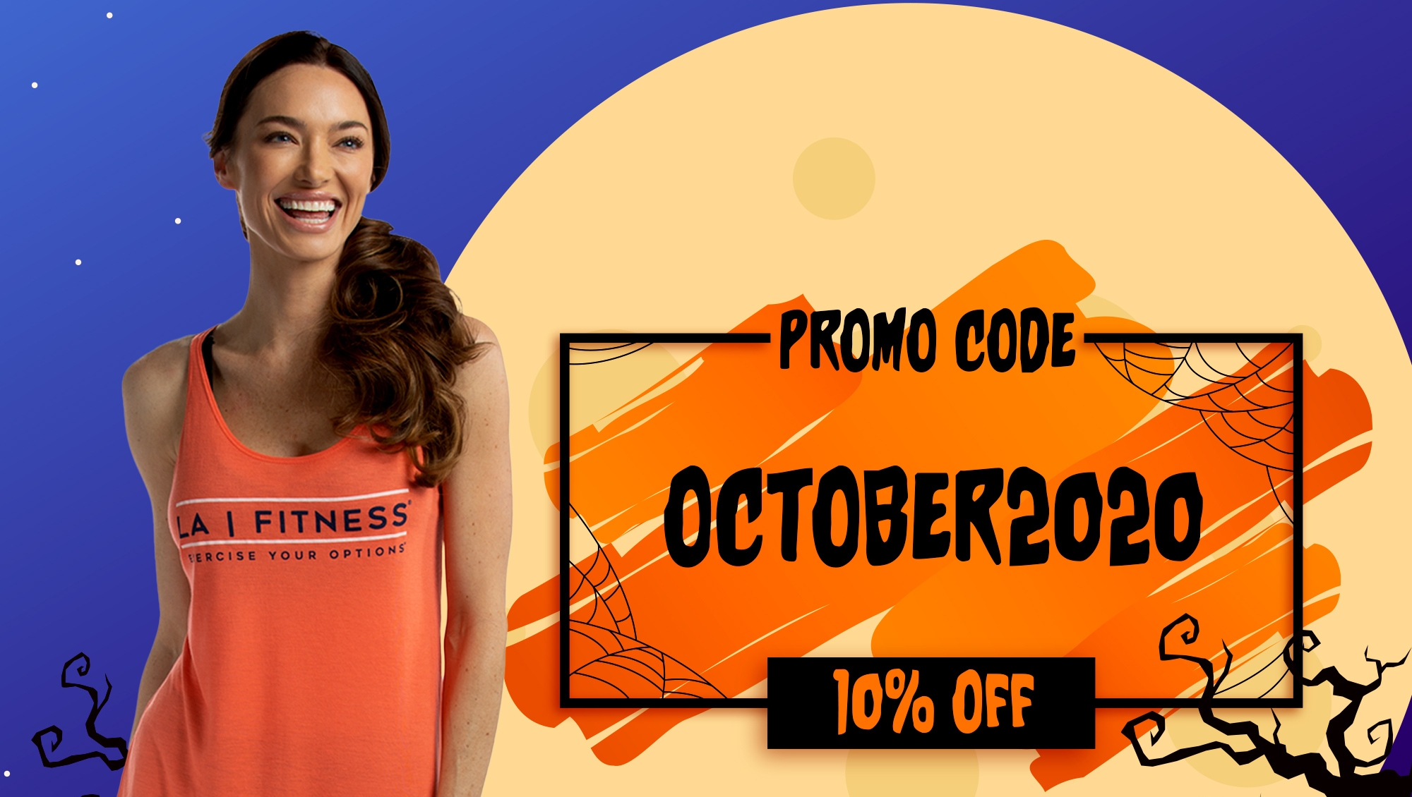 LA Fitness on X: 10 days left in October! How about 10% off all LAF merch  through the end of the month. Use promo code 'October2020'!    / X