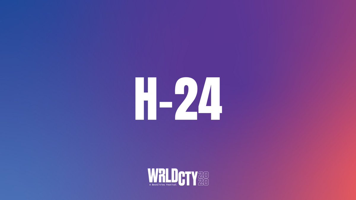 24 HOURS left until the launch of #WRLDCTY: 3 days, 100+ sessions, 300+ speakers, 30+ virtual experiences, 6 cities. Register now to make sure you don't miss anything! wrldcty.com