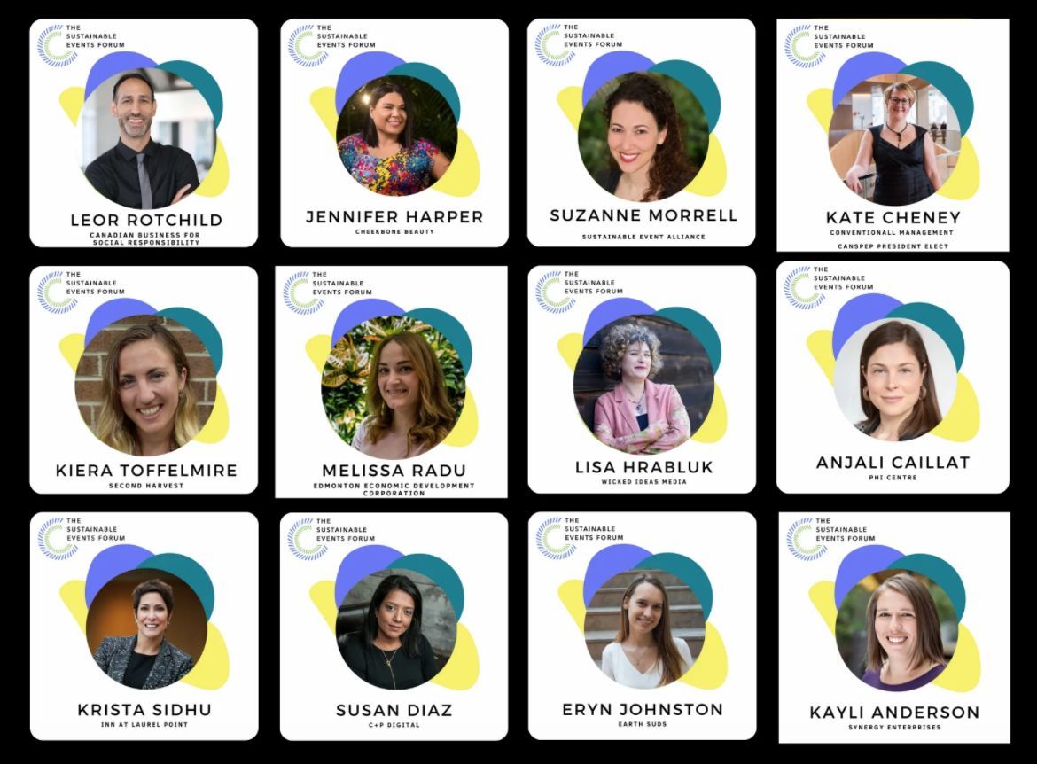 I'm hanging out with some pretty impressive Canadian sustainability leaders Thursday &amp; Friday at The Sustainability Events Forum talking about how to make events, festivals &amp; conferences better for people and the planet. Join me online buff.ly/2HpVomo  #bcorps #purpose