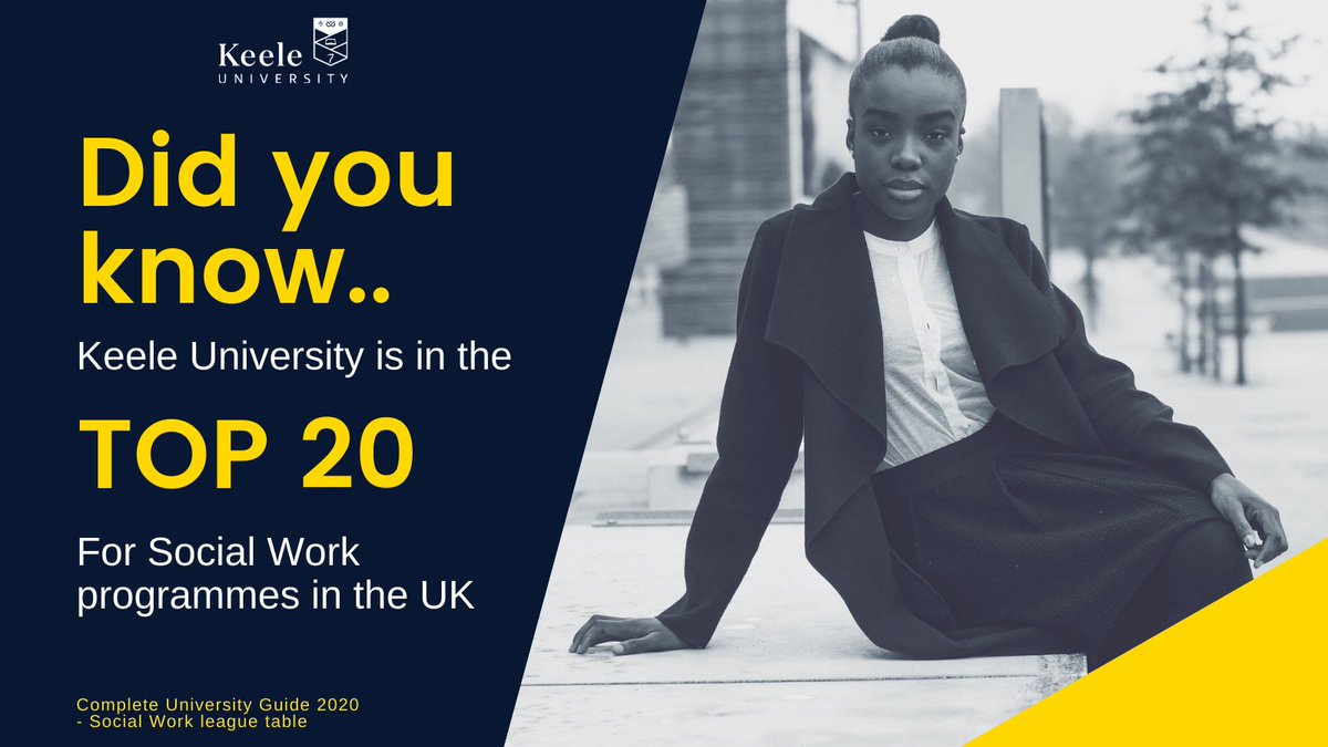 Find out what makes our Social Work programme one of the best in the UK! keele.ac.uk/pcsc/study/ <a href="/KeeleMedSchool/">Keele Medical School</a> #socialwork
