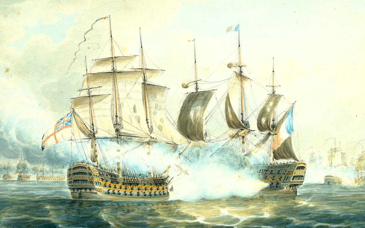  #TrafalgarDay ‘Victory’ cuts enemy line and fires a devastating broadside at Villeneuve’s flagship ‘Bucentaure’