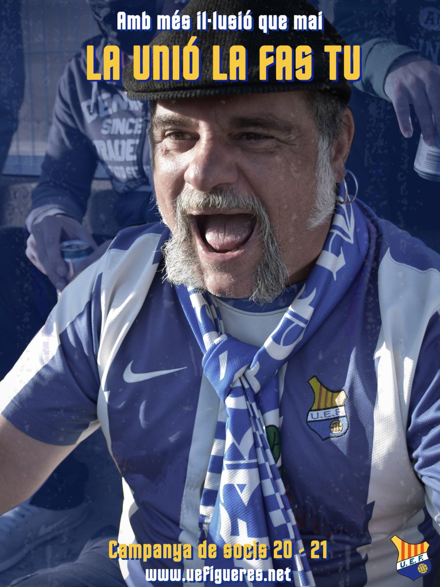 FES-TE SOCIX DE LA UNIÓ! 🔵⚪

😊Viu la Unió amb més il·lusió  que mai. Aquesta temporada és prometedora i res ens faria més feliçxs que tu també en formessis part com a socix.

🙌🏻Vine a fer-te'n de dilluns a divendres per la tarda a les oficines del club.
#forçaunio #futbolcat
