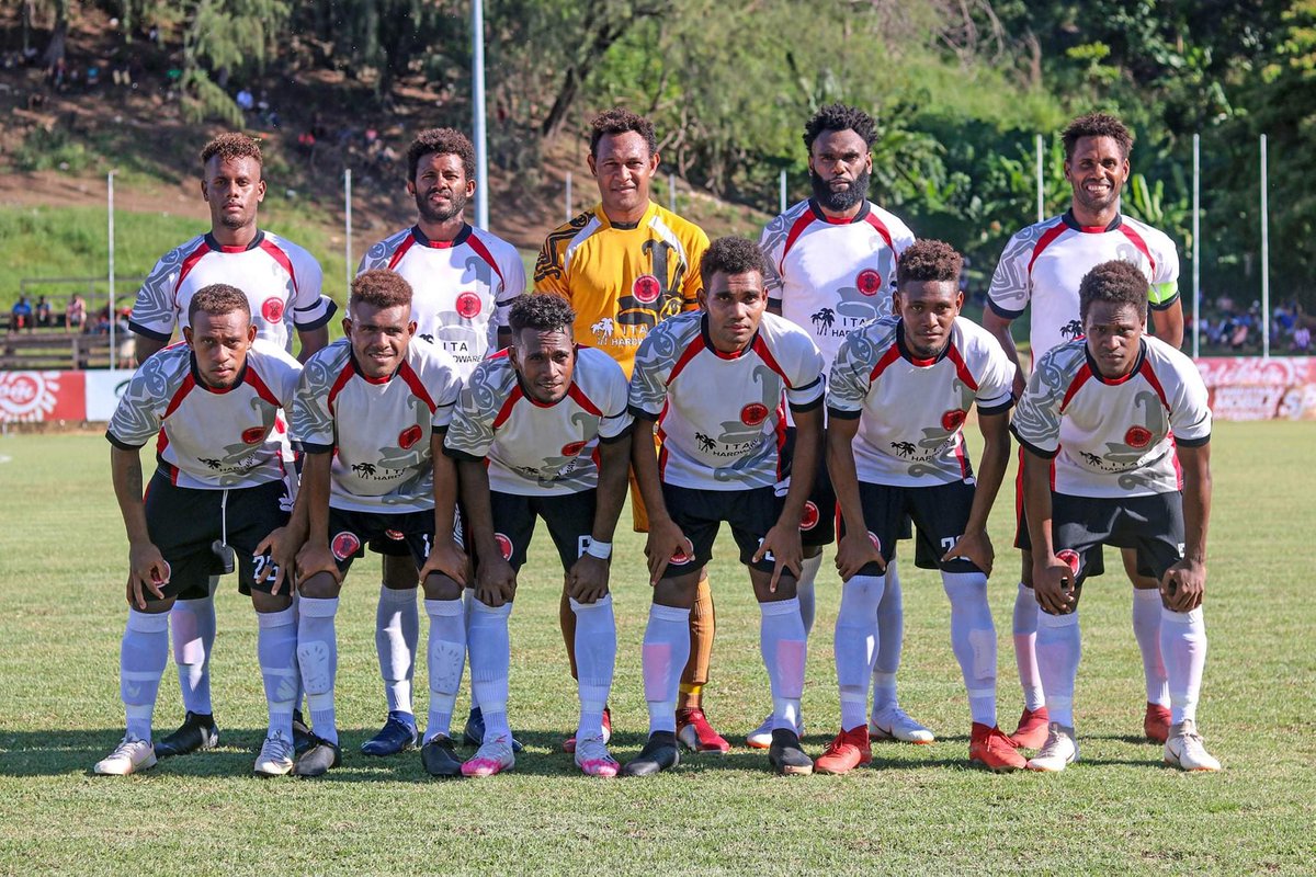 The #Telekom S-League has concluded round 1 with the 2019 #champions #SolomonWarriors beating debutants #Honiara FC 4-1 to sit in 3rd place.  #SolomonIslands has 3 #COVID19 cases found in quarantine but has not initiated lockdown allowing league to continue. Pic SIFF Media